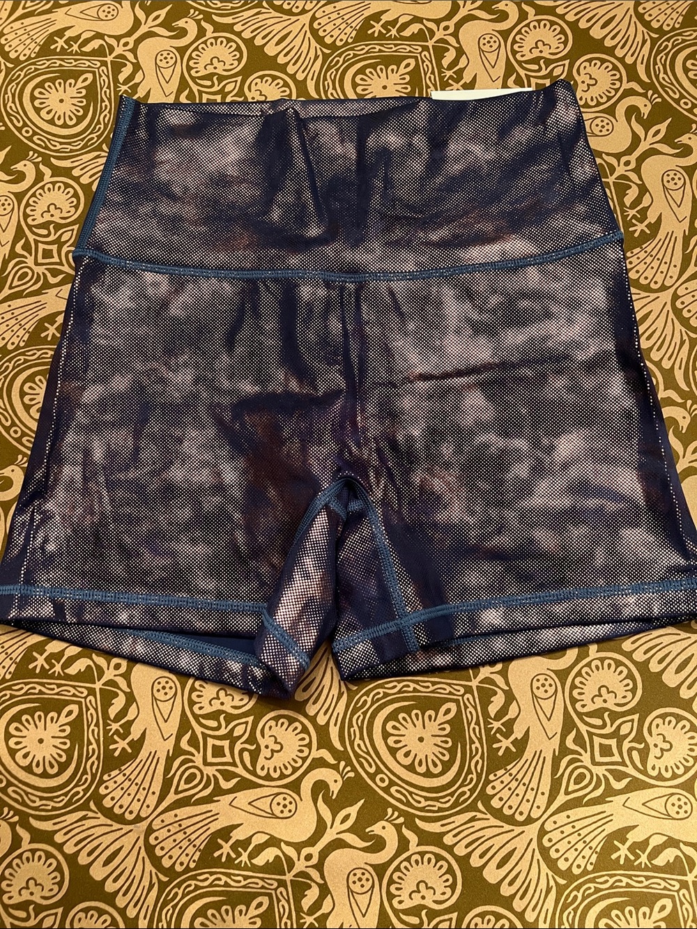 Offline by aerie Metallic Navy Copper High-Rise Bike Shorts - 4” Inseam